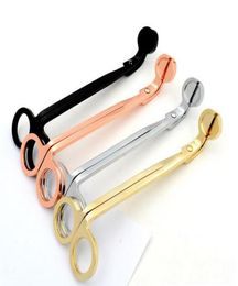 Stainless Steel Snuffers Candle Wick Trimmer Rose Gold Candle Scissors Cutter Candle Wick Trimmer Oil Lamp Trim scissor Cutter DHL1091058