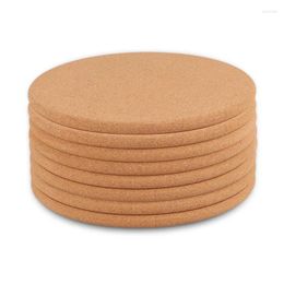 Pans Pack Of 8 Cork Coasters Round Pot Cup For Pots Casserole Dishes Kitchen And Restaurant