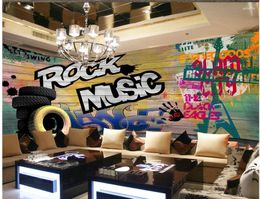 Wallpapers 3d Wallpaper Modern Street Art Graffiti Backdrop Decorative Painting Po Customized