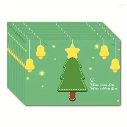 Gift Wrap 1/3/5 Sheets Envelope Christmas Party Invitation Card Paper Kraft