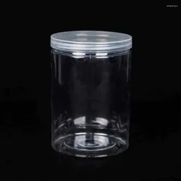 Storage Bottles With Lid Sealed Can Circular Bucket Food Grade Canister Container Clear Empty Packing Bottle