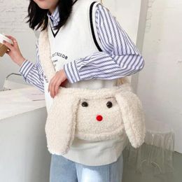 Shoulder Bags Lovely Soft Plush Women Messenger Bag Cute Furry Dog Girls Student Large Winter Fashion Ladies Tote Purse Handbags
