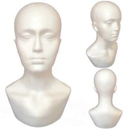 Mannequin Heads Foam mens display manikin head dummy wig hat scarf holder model Q240510