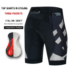 Road Bike Man Cycling Maillot Bib Shorts Men 3 Pockets Bicycle Pants Mtb Bretelles Equipment Short Mens Summer Sports Bibs 240511