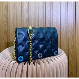 Lvity LouiseViution LoulsVutt Leather Flower Fashion Handbags Classic Flap Chain Bag Designer High Quality Luxury Handbag Cross Body Messenger Bag20*13cm