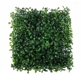 Decorative Flowers Artificial Plant Walls Foliage Hedge Grass Mat Greenery Panels Fence 25x25cm Fake Plants Backdrop Home Garden Decor