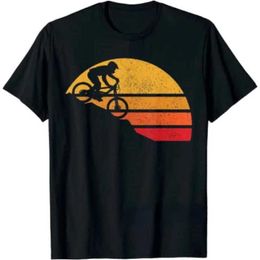 Men's T-Shirts Men Clothing Mountain Bike Cycle Male Tshirts Vintage Downhill Mount MTB Hombre Tops for Men Fashion Print T Roupas Masculinas T240510
