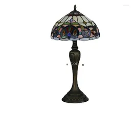 Table Lamps Modern Tiffany Lamp Vintage Creative Stained Glass Art Deco Home Living Room Bedroom LED