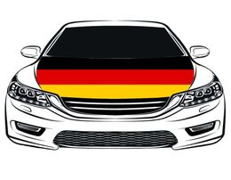 Germany national flag car Hood cover 33x5ft 100polyesterengine elastic fabrics can be washed car bonnet banner6157038