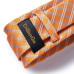 Neck Tie Set 2018 New Arrival 12 Styles Silk Ties For 8.5CM Orange Color Mens Neckties For Business Wedding Suit Neck Tie Gravatas