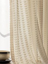 Curtain French Curtains Gauze Retro Living Room Relief Light Luxury High-end Window Screens