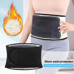 Waist Support Men Women Warmer Plush Thermal Lumbar Belt Keep Warm Abdominal Protector Stomach Wrap Band For Winter