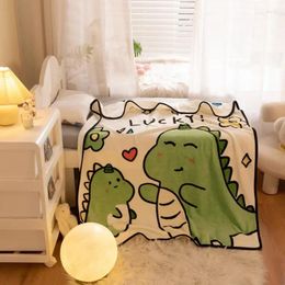 Blankets Summer Air Conditioning Nap Blanket Children's Day Gift Cartoon Flannel Baby Swaddle