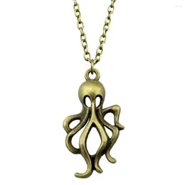 Pendant Necklaces 1pcs Octopus Chain Necklace Accessories For Women Jewellery Woman Wholesale Length 43 5cm