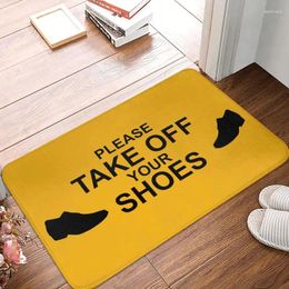 Carpets Please Take Off Your Shoes Welcome Front Door Floor Entrance Mat Outdoor Kitchen Bath Doormat Garage Carpet Rug