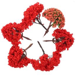 Decorative Flowers Greenery Decor Micro Landscape Trees Mini For Garden Simulation Toys Decorations