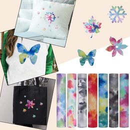 Window Stickers For T-Shirt Change Heat Gifts Gradient On Transfer Bundle Colour Bag Fabric Diy Static Sheets