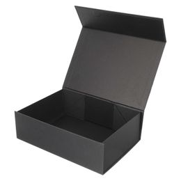 Gift Wrap Magnetic box gift packaging cardboard Keepsake folding black with lid used for Christmas Halloween weddings Valentines DayQ240511