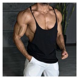 Men's Tank Tops Basketball Fitness Sports Vest Top Men Short Sleeve Tee Clothing Sleeveless T-shirt For Summer Black