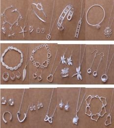 with tracking number New Fashion women039s charming Jewellery 925 silver 12 mix Jewellery set 14598371244