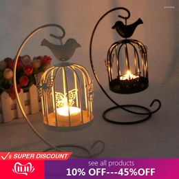 Candle Holders Desktop Birdcage Candlestick Home Decoration Stand Holder Creative Ornaments Candlelight Dinner Table