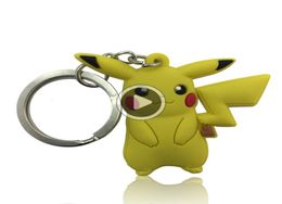 Key Chains Cute Cartoon Soft Key Ring PVC Anime Figure Keychain Car Key Holder Fashion Acssories rs as Kids Favor Gift3477357