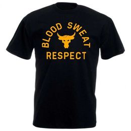 Men's T-Shirts Men Project Rock Blood Sweat Respect Graphic TShirt Male Fashion Casual Tops Hombre Summer XS-4XL Ts Roupas Masculinas T240510