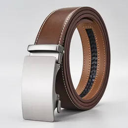 Belts Commercial Affairs Fashion Mens Belt Dermis High Quality Leather Luxury Strap MaleMetalAutomatic Buckle For Men Gift