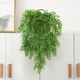 Decorative Flowers Realistic Faux Plants For Room Decoration Artificial Boxwood Leaves Wall Hangings Enhance Decor Furniture Home