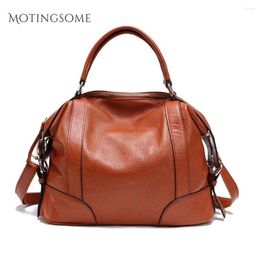 Shoulder Bags Simple Style Women Genuine Leather Tote Bag Real Natural Cowhide Top Quality Shopper Luxury 2024