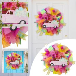 Decorative Flowers Artificial Lavender Easter Leaves Flower Fall Wreath Summer Green Pompous