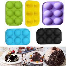 Baking Moulds Half Ball Sphere Silicone Soap Molds Bakeware Pan Cake Decorating Tools Pudding Jelly Chocolate Fondant Mould Biscuit Tool 1pc