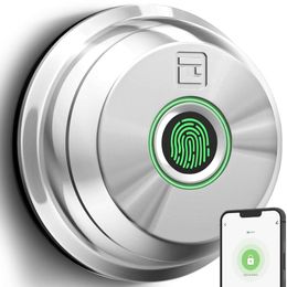 Geektale Fingerprint Lock with Application, Keyless Entry Biometric Automatic Lock, Front Door Smart Latch, Waterproof, Easy to Instal