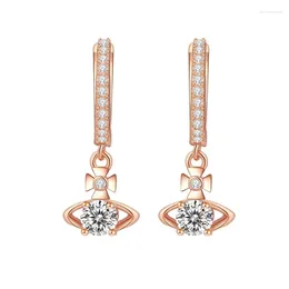 Stud Earrings Zhen Lefei Fashion Trendy Classic Luxury Moissanite Design Cross Star Earring Charm Women Sterling Silver 925 Party Jewelry