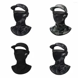 Scarves UV Protection Men Silk Mask Sun Proof Bib Anti-Ultraviolet Face Cover Shield Brim Of Hat Sunscreen Scarf