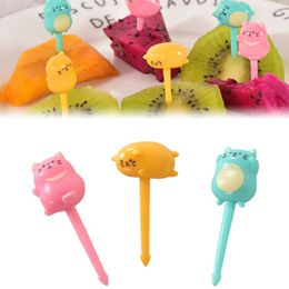 Disposable Flatware Animal Fruit Fork Food Bento Box Picks Cartoon Toothpicks Lunch Accessories