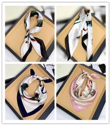 fashion Design women scarf printing printed handbag scarfs neckties hair bundles polyester material as gift 5353cm9270271