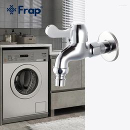 Bathroom Sink Faucets Frap Chrome Washing Machine Faucet Outdoor Open The Tap Quickly Garden Wall Mounted Mop Single Cold