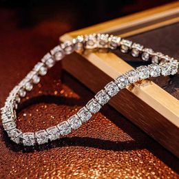 Ice Out Women Accessories Charm 925 Silver Bracelets Bangles 18K Gold Fine Jewellery Moissanite Fashion Tennis Bracelets Jewellery
