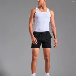 Men's Shorts High Elastic Sports Pants Fast Dry Large Size Three Point Track And Field Hurdle Running Mens Bodybuilding