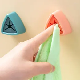 Hooks 1pcs Towel Plug Dishcloth Clip Self Adhesive Punch Free Wall Mounted Kitchen Rag Storage Holder Bathroom Accessories