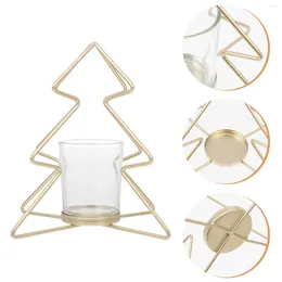 Candle Holders 1pc Christmas Party Stick Decorative Candleholder Stand (Gold)