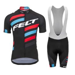 Fans Tops Tees FELT 2019 Mens Summer Short Sleeve Set Bicycle Jersey Clothing Breathable Email Team Polyester Bicycle Q240511