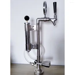 Drinking Straws Homebrew Manual Beer Keg Pump With Faucet & A Type Coupler Electroplated Pumps Unit