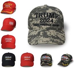 Ball Cap Trump 2024 Hats Biden Summer Net Peak Cap USA Presidential Election Baseball caps Washed cotton Sun Hat ZC2512801912