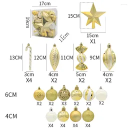 Decorative Flowers Engagement Party Restaurant Wedding Anniversary Christmas Ball 40pcs Pendant Plastic Tree Decoration