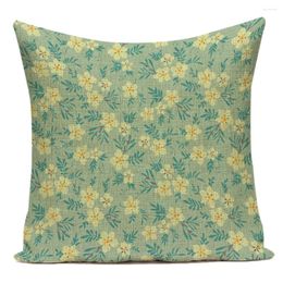 Pillow Cover 45x45 Decorative Pillowcase Flower Upholstery Artistic Sofa Home Decor Floral Nordic Textile Bedroom E2151