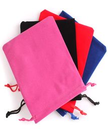 100 Pcs Black Velour Velvet Bag Gift Bags Jewellery Pouches 11 X 15 cm BrownBlueBurgundy3347892