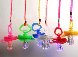 200PCSlot 5led LED Whistle LED flashing pacifier cheer whistle for party supplies9751769