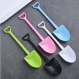 Disposable Flatware Food Grade Plastic Portable Party Supplies Dessert Cake Shovel Ice Cream Spoons Kitchen Gadgets Tableware Spoon